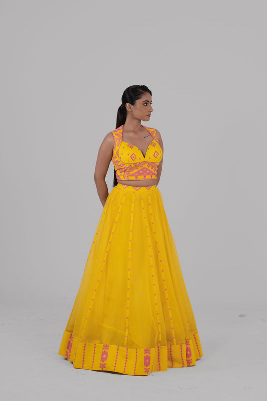 Surya Jamdani Lehenga
