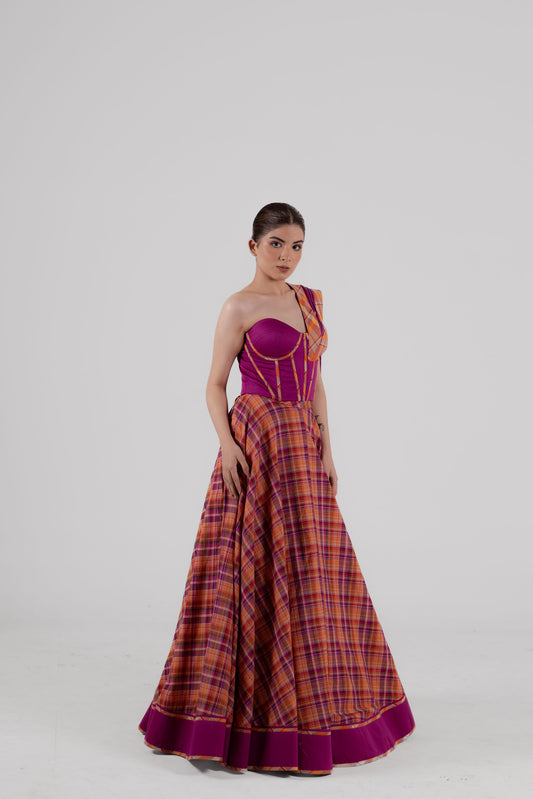 Tangy Sunset Lehenga
