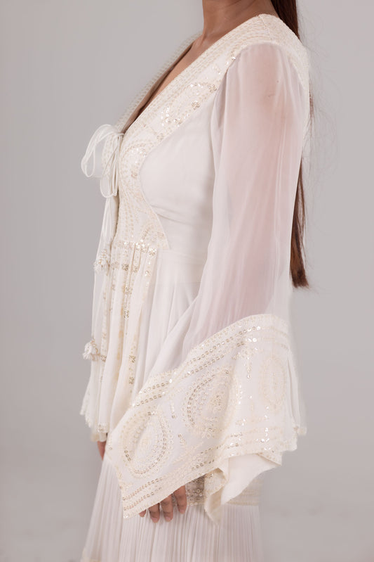 Mehr Peplum Sharara Set