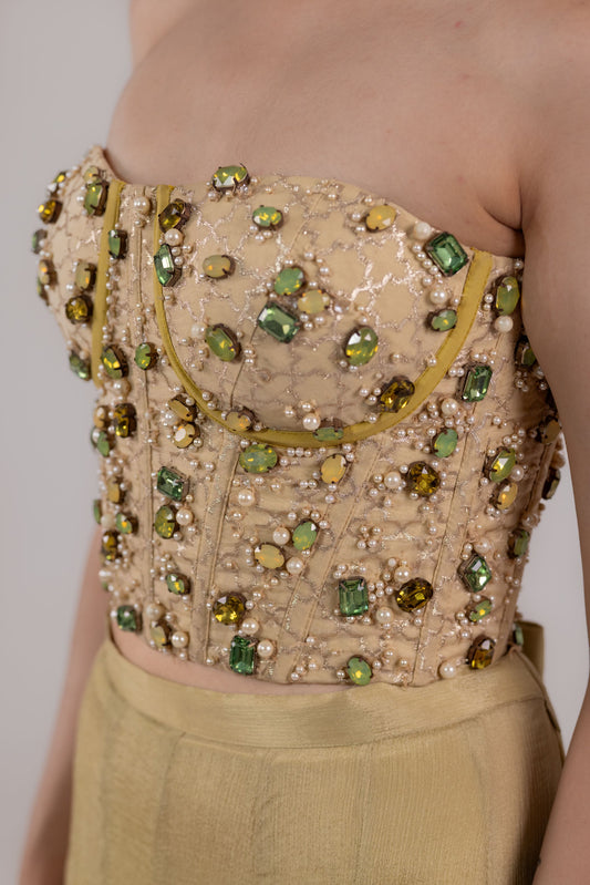 Sage Armor Corset Set