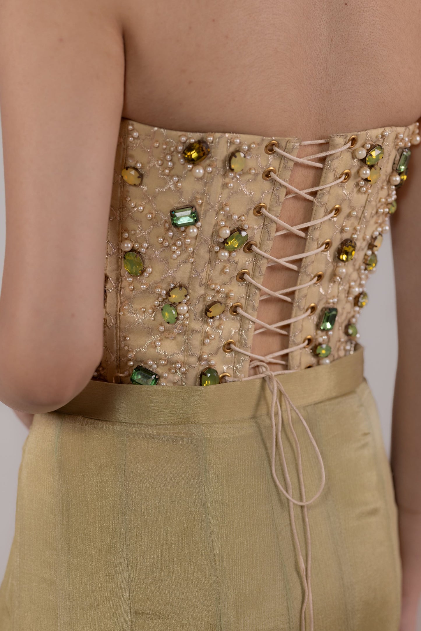 Sage Armor Corset Set