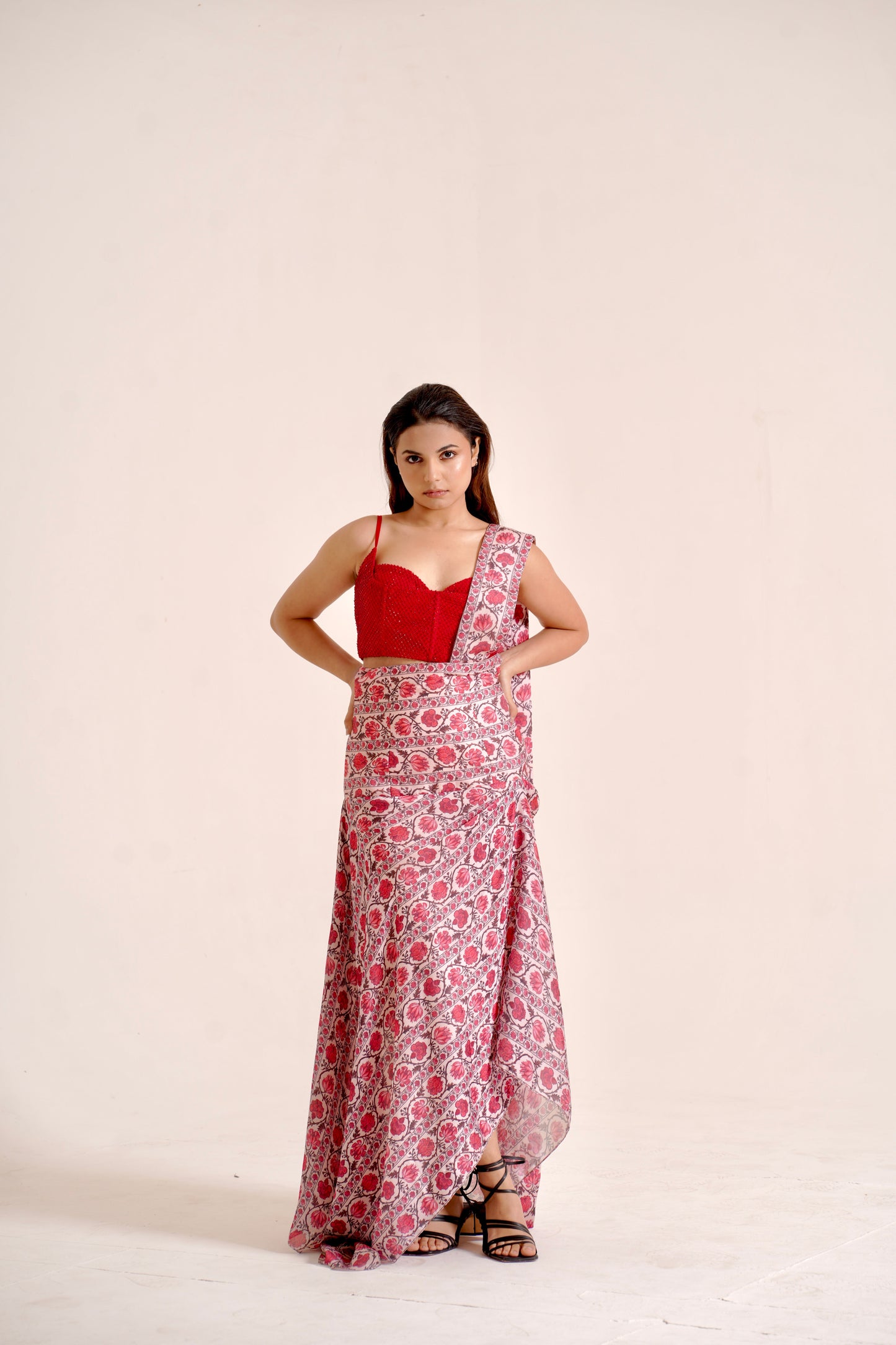 Cove Asymmetric Satin Skirt
