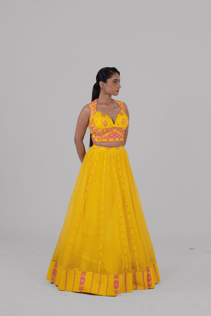 Surya Jamdani Lehenga