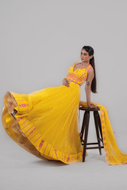Surya Jamdani Lehenga
