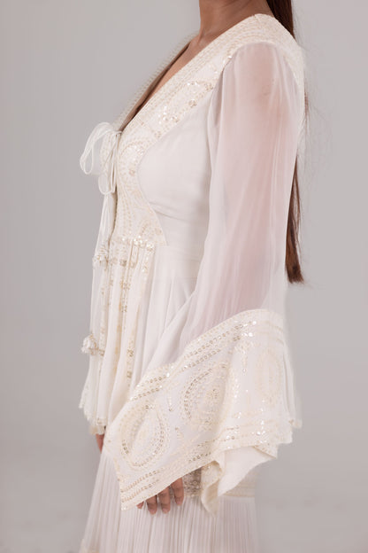 Mehr Peplum Sharara Set