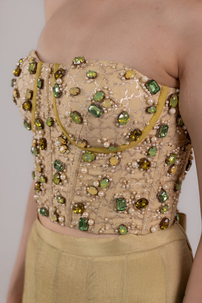 Sage Armor Corset Set