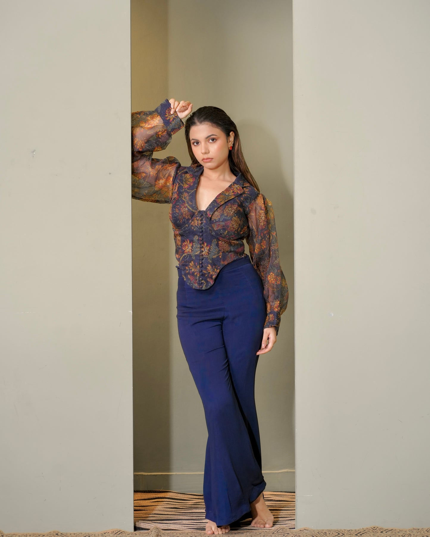 Signature Indigo Structured Pants
