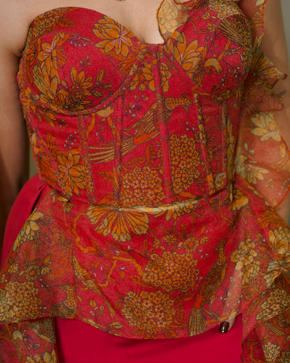 Rosa Ruffled Corset