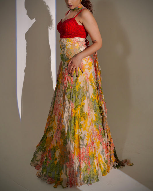 Lush Flared Skirt