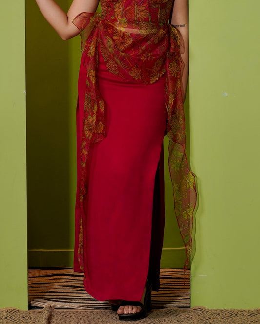 Rosa Double Slit Skirt