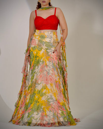 Lush Flared Skirt
