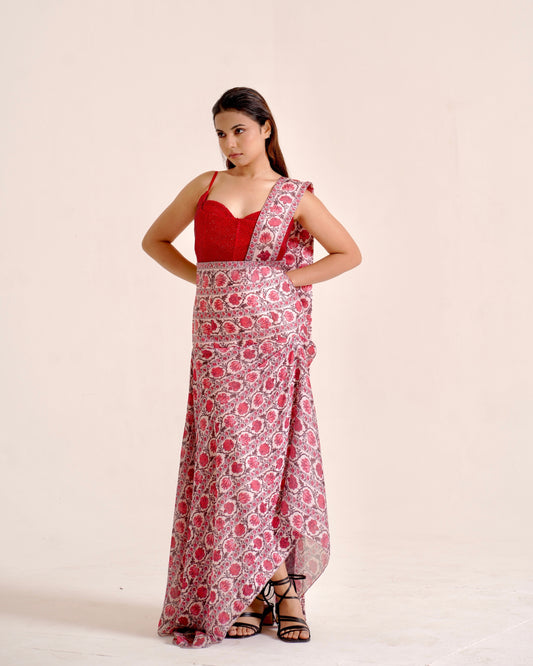 Cove Asymmetric Satin Skirt